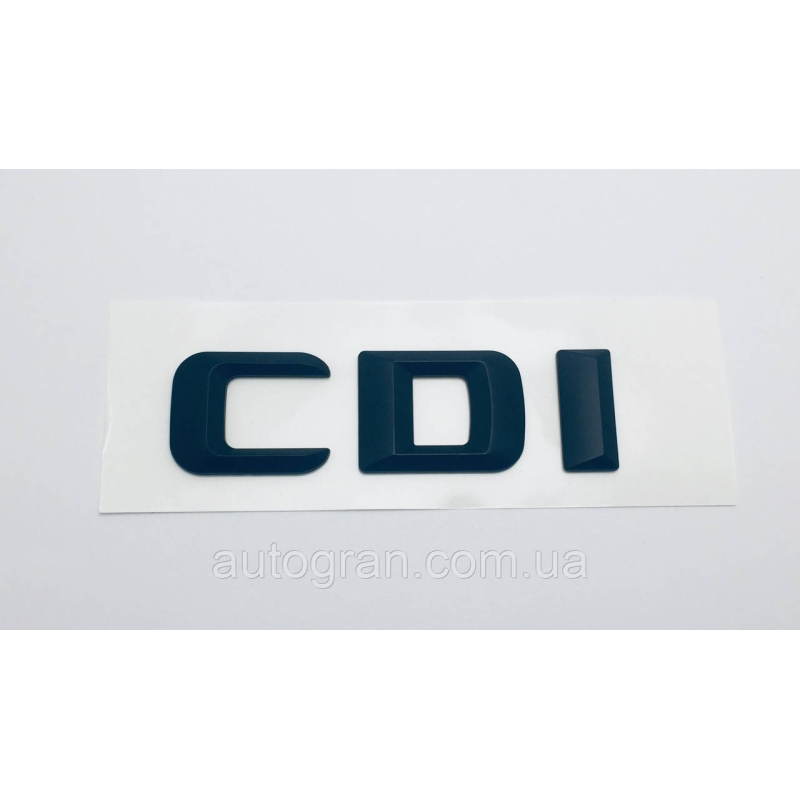 Емблема напис багажника Mercedes CDI чорний тип1 Емблема напис багажника Mercedes CDI чорний тип1