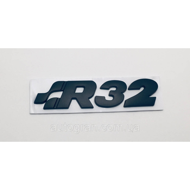 Емблема кузова VW Volkswagen R32 чорна