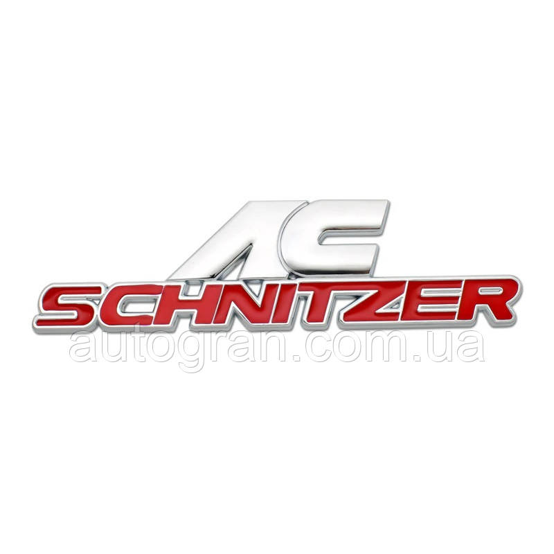 Емблема кузова BMW Schnitzer червона 3.7x13.6см Емблема кузова BMW Schnitzer червона 3.7x13.6см