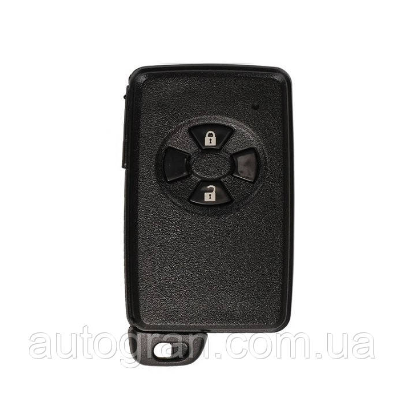 Корпус смарт ключа Toyota Auris Yaris Rav4 Corolla Prius Highlander LC200 LC150 чорний Корпус смарт ключа Toyota Auris Yaris Rav4 Corolla Prius Highlander LC200 LC150 чорний