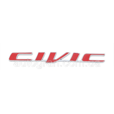 Емблема напис багажника Honda Civic тип1 червоний