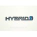 Емблема кузова Toyota Hybrid 15смх2.4см чорна