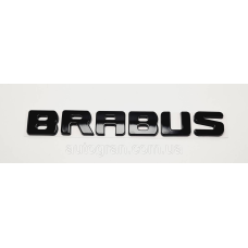 Емблема напис багажника Mercedes BRABUS чорний