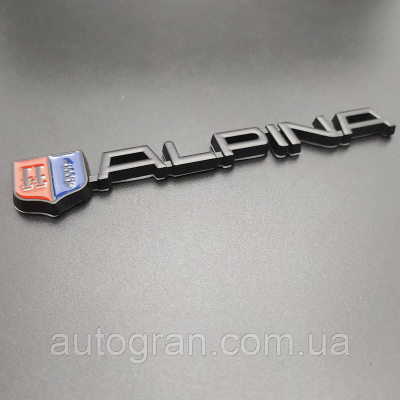 Емблема кузова BMW Alpina чорна