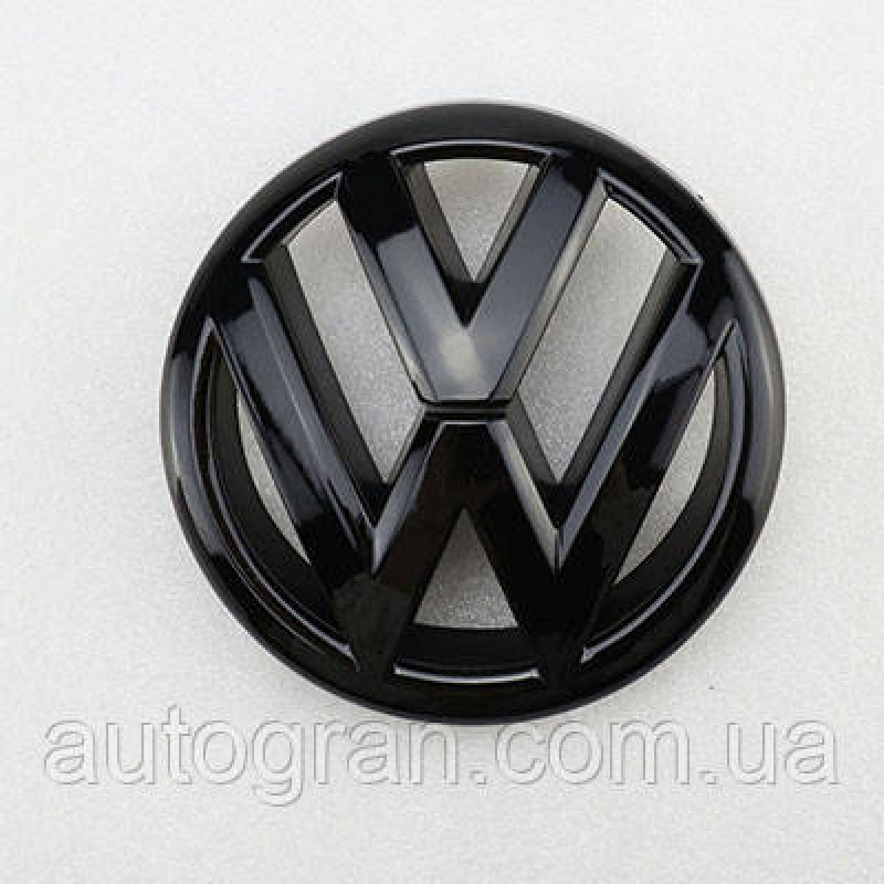 Емблема решітки радіатора VW Volkswagen Jetta 2011-2015 5C6853601ULM чорний глянець