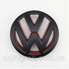 Емблема решітки радіатора VW Volkswagen Jetta 2011-2015 5C6853601ULM чорно-червона