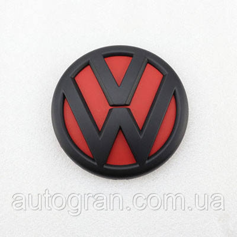 Емблема багажника Volkswagen Jetta 2011-, Polo 2010-2019 5C6853630 ULM чорно-червона