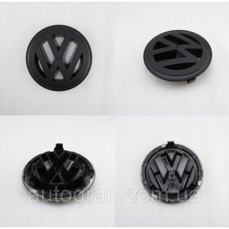Емблема решітки радіатора VW Volkswagen Passat B6, Jetta 2006-2011 1K5853600 чорна матова