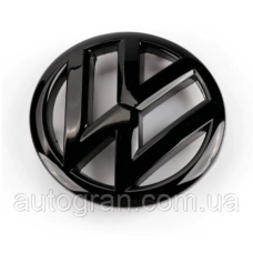 Емблема решітки радіатора VW Volkswagen Polo 2010-6R0853600A ULM чорний глянець