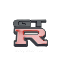 Емблема кузова Nissan GTR чорна