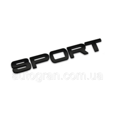 Емблема напис багажника Range Rover Sport чорний