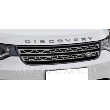 Емблема напис капота Land Rover Discovery графітова