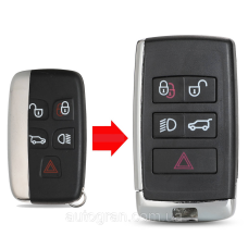 Корпус смарт ключа Land Rover Range Rover Evoque Discovery Freelander Evoque