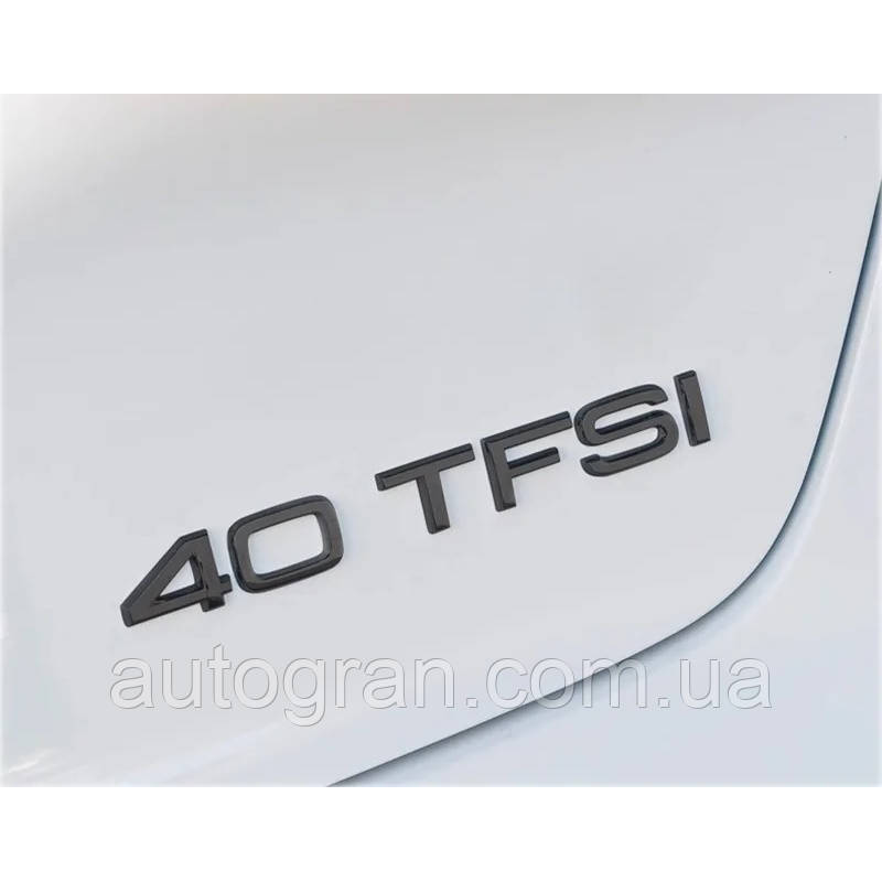Емблема багажника Audi 40 TFSI чорна