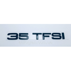 Емблема напис багажника Audi 35 TFSI чорний
