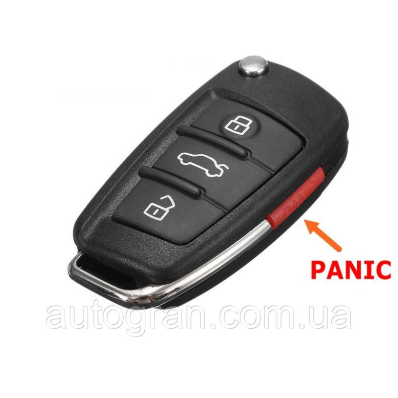 Корпус викидного ключа Audi 3+1 panic кнопки новий тип Корпус викидного ключа Audi 3+1 panic кнопки новий тип