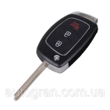 Корпус викидного ключа Hyundai 2+1 panic кнопки новий тип