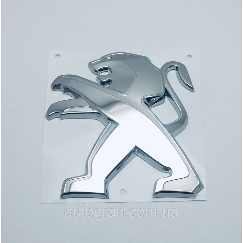 Емблема решітки радіатора та кузова Peugeot 8 см х 7,5 см новий тип