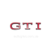 Емблема кузова VW GTI тип3 червона з чорним