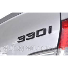 Емблема напис багажника BMW 330i чорний