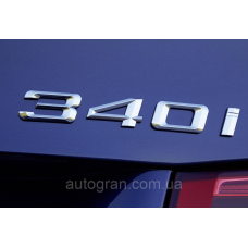 Емблема напис багажника BMW 340i хром