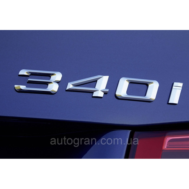Емблема напис багажника BMW 340i хром Емблема напис багажника BMW 340i хром