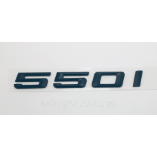 Емблема напис багажника BMW 550i чорний