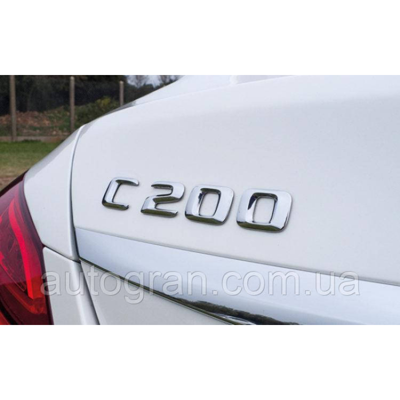 Емблема напис багажника Mercedes C200 тип1 Емблема напис багажника Mercedes C200 тип1