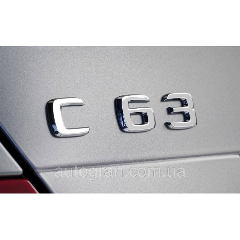 Емблема напис багажника Mercedes C63 Емблема напис багажника Mercedes C63