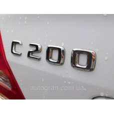 Емблема напис багажника Mercedes C200 тип2