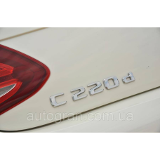 Емблема напис багажника Mercedes C220d