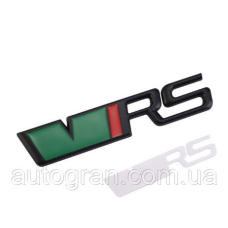 Емблема напис багажника Skoda VRS чорний