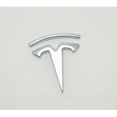 Емблема кузова Tesla метал 6 см*6 см