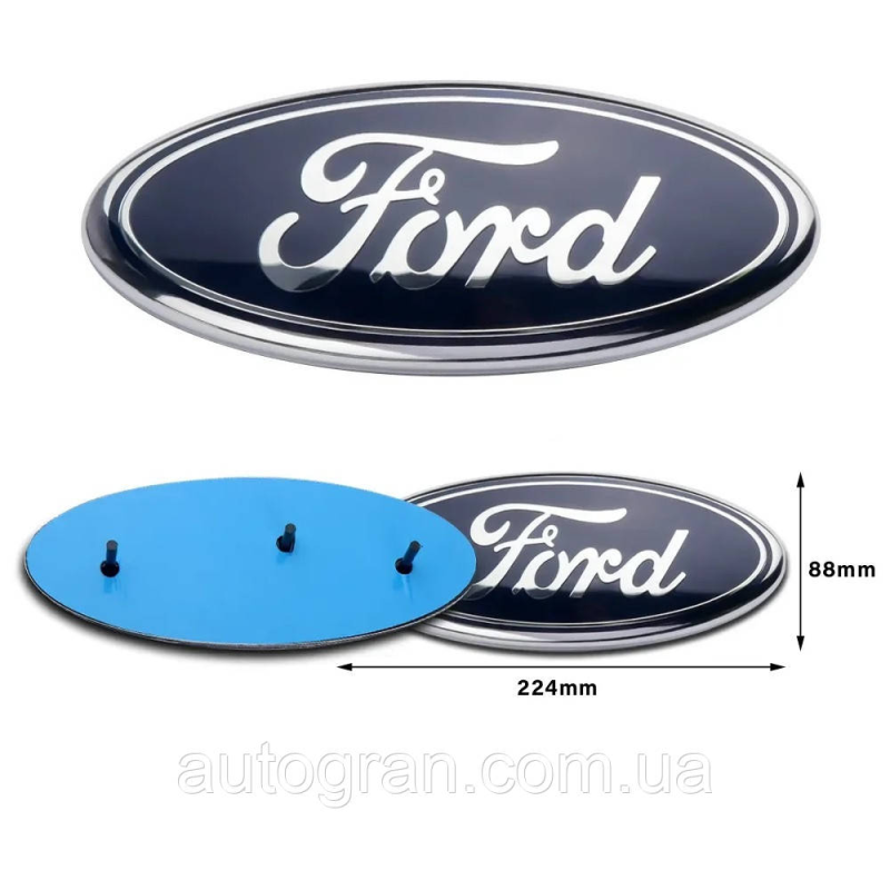 Емблема решітки радіатора Ford 224ммх88мм  F150 F250 F350 Explorer