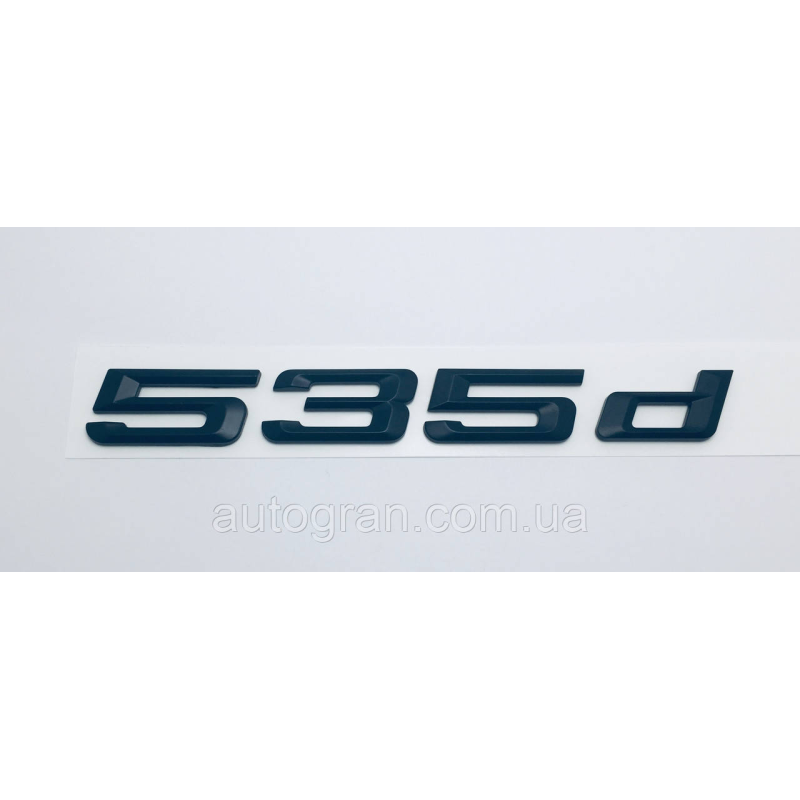 Емблема напис багажника BMW 535d чорний