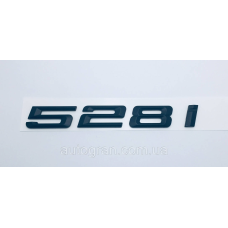 Емблема напис багажника BMW 528i чорний