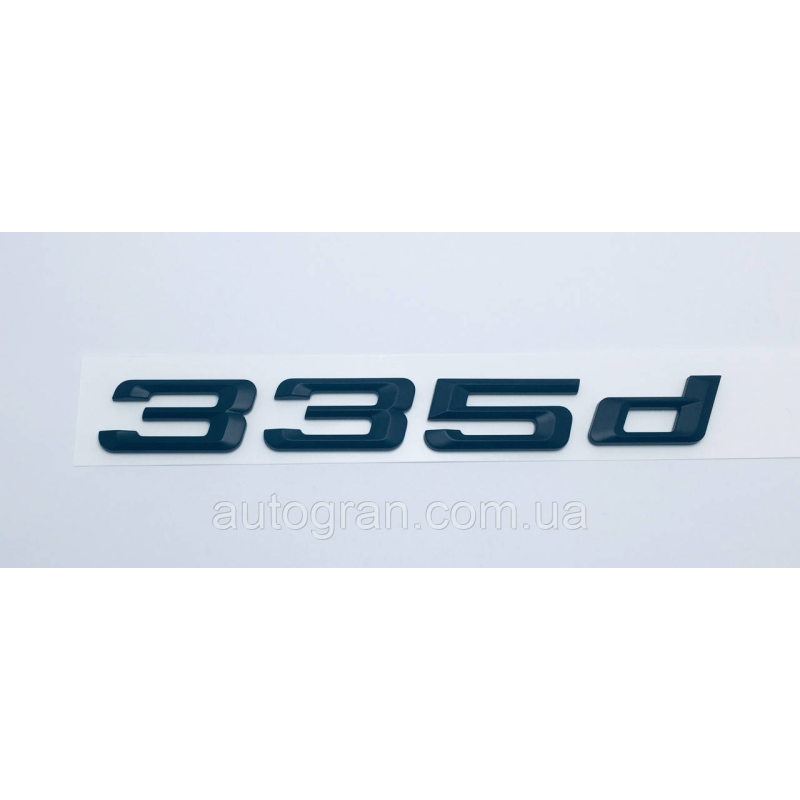 Емблема напис багажника BMW 335d чорна Емблема напис багажника BMW 335d чорна
