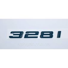 Емблема напис багажника BMW 328i чорний
