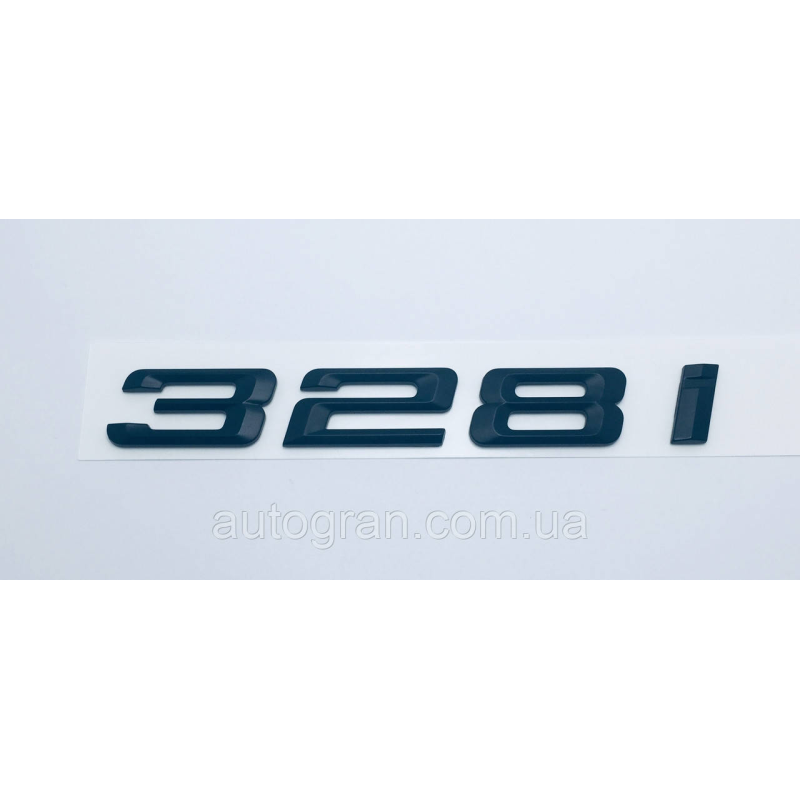 Емблема напис багажника BMW 328i чорний