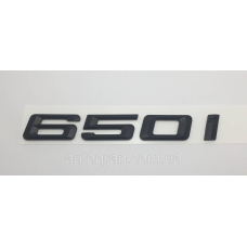 Емблема напис багажника BMW 650i чорний