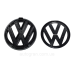 Емблема решітки і багажника VW Volkswagen Polo 2009-2014 чорна матова