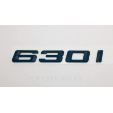 Емблема напис багажника BMW 630i чорний