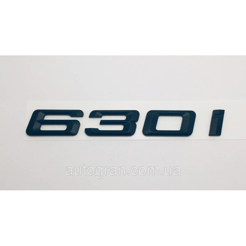Емблема напис багажника BMW 630i чорний