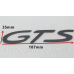 Емблема напис багажника GTS Porsche чорна
