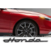 Емблема напис багажника Honda чорна Емблема напис багажника Honda чорна