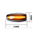 LED Покажчики повороту на крило Hyundai Tucson Kia Sportage 04-10 чёрные чорні