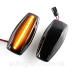 LED Покажчики повороту на крило Hyundai Tucson Kia Sportage 04-10 чёрные чорні