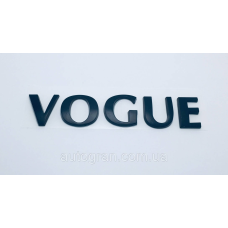 Емблема напис багажника Range Rover Vogue чорна