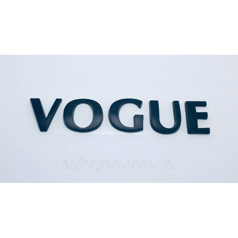 Емблема напис багажника Range Rover Vogue чорна