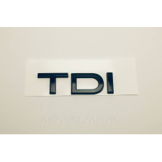Емблема напис багажника Audi TDI чорний
